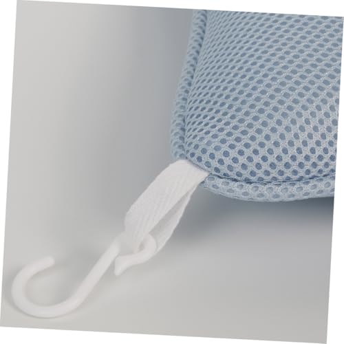 Non-Slip Bathtub Pillow with 2 Suction Cups Mesh Head Neck Shoulder Support Cushion for Oval and Straight-Back Tubs Spa Bath Pad