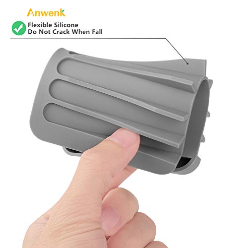 Anwenk Soap Dish for Shower Waterfall Soap Holder Soap Tray Soap Saver Drainer Flexible Silicone for Shower/Bathroom/Kitchen/Counter Top,Keep Soap Bars Dry Clean,Easy Cleaning- Grey, 1Pack - color: Grey-1pack