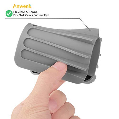 Anwenk Soap Dish for Shower Waterfall Soap Holder Soap Tray Soap Saver Drainer Flexible Silicone for Shower/Bathroom/Kitchen/Counter Top,Keep Soap Bars Dry Clean,Easy Cleaning- Grey, 1Pack - color: Grey-1pack