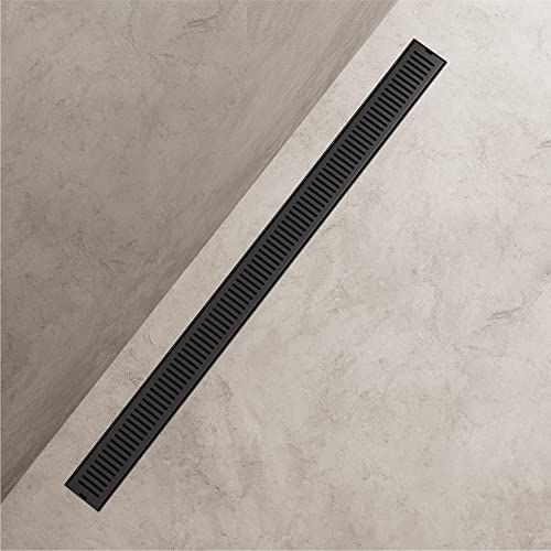 VIGO Elan 36 in. Linear Shower Drain in Matte Black - VG07003MB - color: Matte Black, size: 36 in.