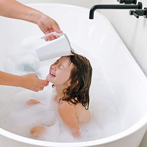 Ubbi Bath Rinse Cup for Babies & Toddlers, White | Baby Hair Rinse Cup, Newborn Bath Time Essential, Tear-Free Bath Accessory - size: 4.6 Fl Oz (Pack of 1), style: Rinse Cup