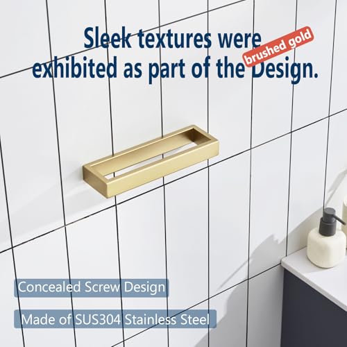 KOKOSIRI Towel Rings Brushed Gold Hand Towel Bars 9-Inch Kitchen Towel Rack Stainless Steel Bathroom Hardware Wall Mounted, 2 Pack B4008BG-L9-P2 - color: Brushed Gold, size: 2 Pack