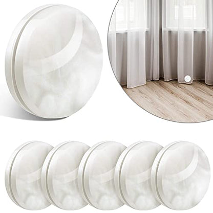 Blulu 12 Pcs/6 Pairs Shower Curtain Weights Bottom Magnetic Heavy Duty Weights Outdoor Waterproof Magnet Curtain Liner Clip for Window Drapery Tablecloth Flag to Stop from Blowing(White)