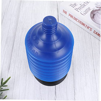 SOLUSTRE Professional Accordion Toilet Plunger High Pressure Thrust Design for Unclogging Bathrooms and Ergonomic Handle for Comfortable Grip Blue
