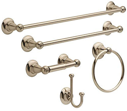 Delta Faucet Porter 24 inch Towel Bar, SpotShield Brushed Nickel , Bathroom Accessories, PTR24-BN - style: 24 inch Towel Bar
