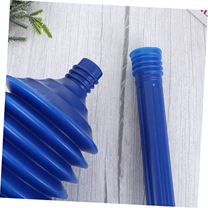 Cabilock Bathroom Plunger High Pressure Thrust Toilet Plunger Blue and Easy to Clean