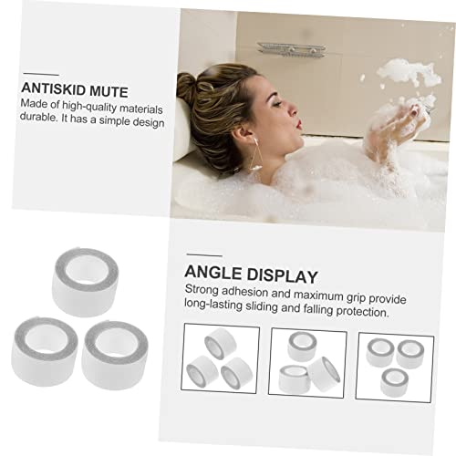 Holibanna 3pcs Self-Adhesive Anti-Slip Stickers for Stairs Non-Slip Floor Strips Waterproof Safety Tape for Bathrooms and Bathtubs for Home Use