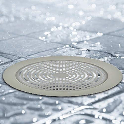 Danco 11040P Bathroom Sink Hair Catcher, Bathtub Drain Protector, Sink and Tub Strainer, 2-Pack - color: Brushed Nickel, size: Round [Pack of 1], style: Shower