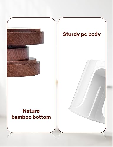 Premium Bathroom Cup Dispenser - Compact Cup Holder for Dixie Cups 3 oz Cups, 3 4 Ounce Mouthwash Cup Dispenser - PC/Walnut,Black, Pack of 2 - color: Black/Walnut/2Pack