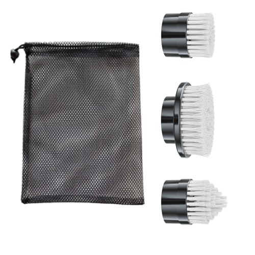 3 Pcs of Brush Heads,Replacement Brush Heads Set for Electric Spin Scrubber, Cordless Power Shower Scrubber, Cleaning Brush for Bathroom Tile Sink Floor Cleaning.