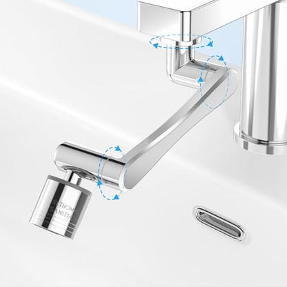 London Sunshine 1080° Swivel Faucet Extender, 360° Swivel Robotic Arm Faucet Aerator, 2 Sprayer Mode Kitchen Faucet Attachment Tap Head Replacement For Bathroom/Kitchen/Face/Hair - color: 1 Piece 1080°