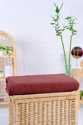 LA' HAM MAM FINE LIVING Luxury Turkish Cotton Towels Easy Care, Extra Soft & Absorbent, Hotel & Spa Quality, Kitchen & Bathroom Turkish Towels Bath Sheet (Oversized 40"x80"), Burgundy - color: Burgundy, size: Bath Sheet (Oversized 40"x80")