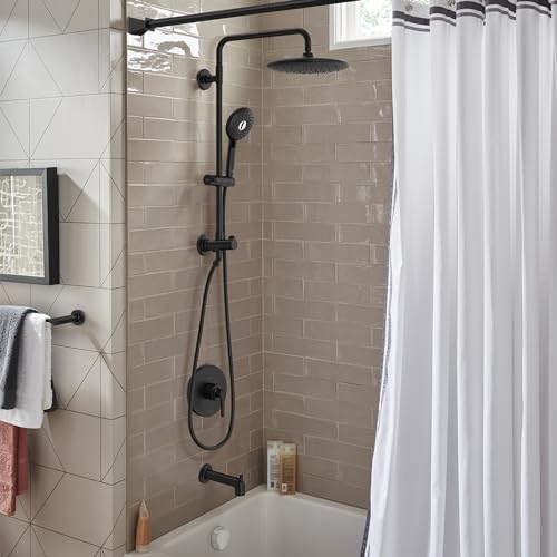 American Standard 24" Spectra Versa Shower System, Rain Head, Matte Black - color: Matte Black