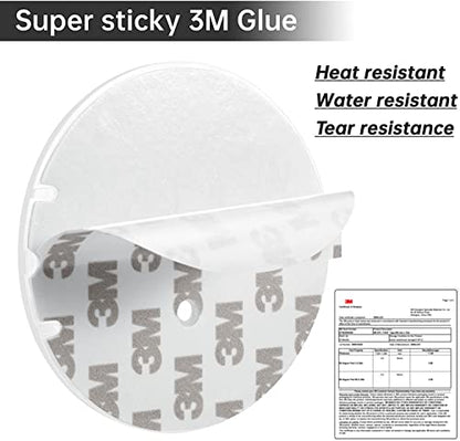 Shower Curtain Rod Holder 3M Adhesive | Heat Resistant | Waterproof | Max Load 60 lbs Shower Rod Retainer for Wall, 2 Pack, Transparent (Rod Not Included) - color: Transparent