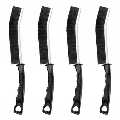 4Pcs Hard Bristle Crevice Cleaning Brush Grout Scrub Brushes Multifunctional Small Cleaning Tool House Deep Cleaninng Supplies for Bathroom Shower Kitchen Tile Window Narrow Spaces Sink Home Essential