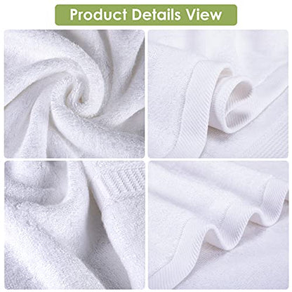 Large Bath Towels for Body, Sensitive,for Adult Kids Baby Luxury Hotel Spa Gym Super Soft Highly Absorbent Bathroom Towels 30" x 54",1 Pack White