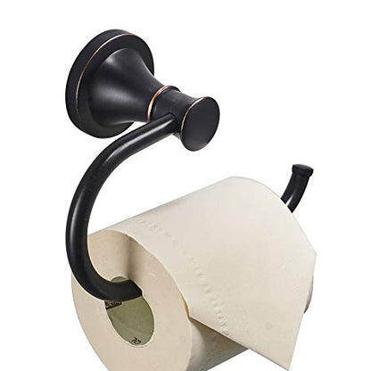 Toilet Paper Holder Wall Mount Bathroom Roll Holder Oil Rubber Bronze | Pivoting Tissue Roll Holder, High Quality Stainless Steel Hand Towel Ring Rustproof, Bathroom Accessories,Toilet Storage - color: Oil Rubbed Bronze