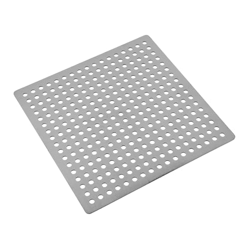 Square Drain Cover Grates, 4.5" x 4.5",304 Stainless Steel | Drainage Grate Cover Replacement Floor Drain Strainer for Shower Bathroom Balcony and Outdoor Garden Drains - size: 4.5" x 4.5"