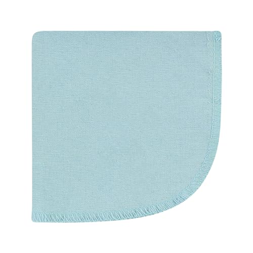 Hudson Baby Unisex Baby Flannel Cotton Poly Washcloths, Boy New Elephant 12Pk, One Size - color: Boy New Elephant 12pk