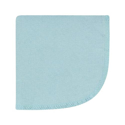 Hudson Baby Unisex Baby Flannel Cotton Poly Washcloths, Boy New Elephant 12Pk, One Size - color: Boy New Elephant 12pk