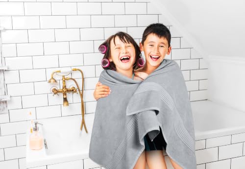 Utopia Towels Extra Large Bath Sheets, 2 Pack, 35x70 in, Cotton, Cool Grey | Soft Lightweight Ring Spun Cotton Shower Towel Set - Highly Absorbent, Quick-Drying, Extra Large Bath Sheets, Durable - color: Cool Grey