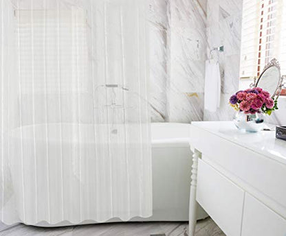 Utopia Bedding Shower Curtain Liner Heavy Duty Vinyl EVA 10G Waterproof Plastic Shower Liner 72 x 72 Inches 12 Rustproof Metal Grommets Standard Size for Bathroom (Clear, 1 Panel)