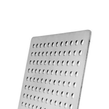 Square Drain Cover Grates,3.15" x 3.15" 304 Stainless Steel Drainage Grate Cover Replacement Floor Drain Strainer for Shower, Bathroom Floor, Balcony, and Outdoor Garden Drains -2pcs - size: 3.15" x 3.15"