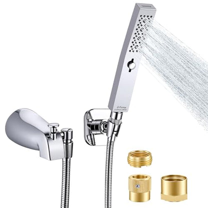 G-Promise All Metal 2 Function Bathtub Faucet with Sprayer, Universal Fit | All Metal, Built to Last, Multifunction with Flow Control, Universal Fit for 1/2 & 3/4 Inch Pipes, Bathroom upgrade