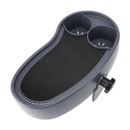 Zopsc Adjustable Hot Tub Tray with Cup Holder Anti Slip Plastic Serving Tray for Beverages Books Food, Heavy Duty Bathtub Side Table for Pool Spa Use, 2-Piece Set