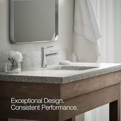 Kohler K-35048-4-BL Elate® Single-Handle Bathroom Sink Faucet, Bathroom Faucets, 1.2 GPM, Matte Black - color: Matte Black, size: 1.2 GPM