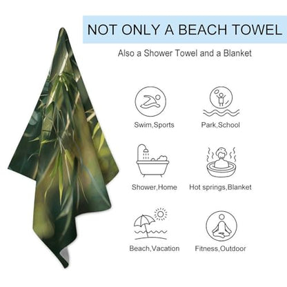 Tree Bamboo Soft Absorbent Bath Towel,Hand Towel Oversized Bathroom Essential,Gym Towels for Body,Sport,Yoga,SPA,Fitness130x80cm - size: 130x80cm