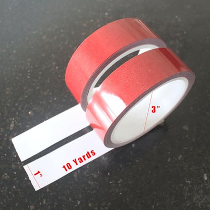 2 Rolls x 1" x 10 Yards White Polyester Water Contact Indicator Tape | Model 0201, Ultra-Thin 6 Mil, Printable and Die Cuttable, Top Quality with UL-969 Compliant, for Electronics Repair Warranty - size: 1" x 10 Yards