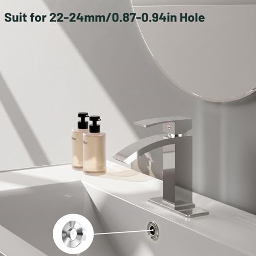 Sink Overflow Ring, Chrome | Bathroom Kitchen Sink Basin Trim Overflow Cover Hole Brass Insert Round Cap - color: Chrome