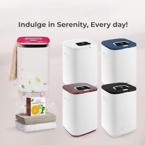 Bucket-23L Capacity Hot Warmer with Timer Function, Fits Up to Two Oversized Towels for Bathroom(Pink) - color: Pink