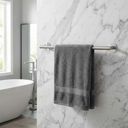 Self Adhesive Towel Bar,16" Brushed Nickel No Drill Bathroom,304SS Towel Rack - color: Brushed Nickel, size: 15.7 Inch