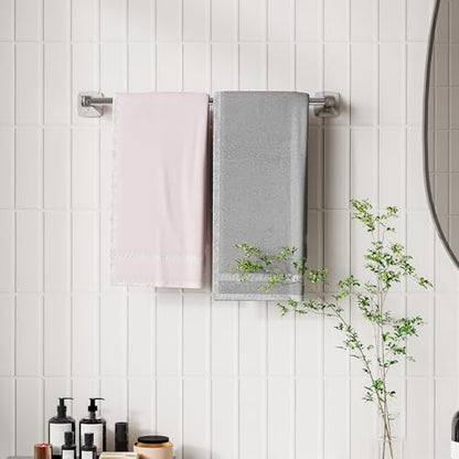 18 Inch Chrome Towel Bar Towel Rack for Bathroom Kitchen Hand Towel Holder Dish Cloths Hanger SUS304 Stainless Steel Rustproof Wall Mount - color: Chrome, size: 18 inch