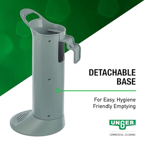 UNGER Commercial Toilet Brush and Holder Set - with Replacement Head BWHR | Maintains toilet bowl cleanliness with ergonomic design and effective cleaning capability; Hygienic Holder; Durable Bristles