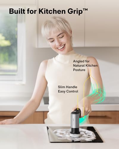 HOTO Grip™ Cordless Electric Spin Scrubber, IPX7 Waterproof, 6 Brush Heads | Lightweight at 0.65 lb, Powerful Cleaning Scrubber, for Bathroom, Kitchen, Tile, Shower