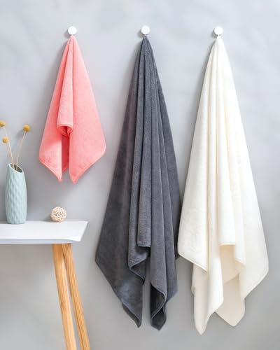 Lumimi Towel Set of 8 Very Soft Microfiber 4 Bath and 4 Hand Towels Quick Dry Light Weight for Bathroom Gym Salon, 8 Pack Multicolour A - color: Multicolour a, size: 4 Bath + 4 Hand