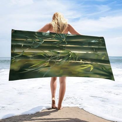 Tree Bamboo Soft Absorbent Bath Towel,Hand Towel Oversized Bathroom Essential,Gym Towels for Body,Sport,Yoga,SPA,Fitness160x80cm - size: 160x80cm