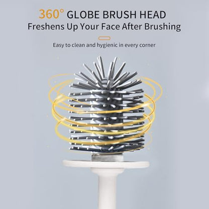 Toilet Brush Set, Bathroom Accessories, Toilet Bowl Cleaners, Deep Cleansing Multifunctional Hanging Toilet Brush Set for Bathroom(Pearl White) - color: Pearl White