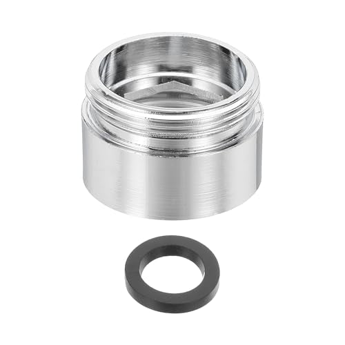 uxcell Faucet Aerator Adapter, 1/2" Female to M22 Male with Washer, 15mm Length - size: 1/2" Female to M22 Male, 15mm Length
