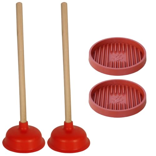 Toilet Plunger with Plunger Holder | Heavy Duty Bathroom Plunger Set for Toilet Repairable Blocked Toilets Sinks and Drains - color: Group 4