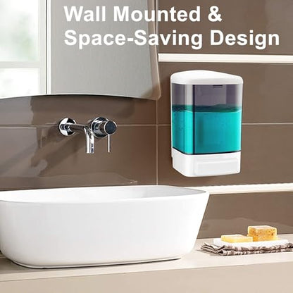 4Pack Hand Soap Dispenser Wall Mount 33.8oz Liquid Soap Dispenser - size: 4 pack-1000ml