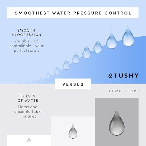 TUSHY Classic 3.0 Bidet Toilet Seat Attachment, Brushed Nickel | Non-Electric, Self Cleaning Water Sprayer, Adjustable Pressure Nozzle, Angle Control, Easy Home Installation - color: Brushed Nickel, style: Cool Water