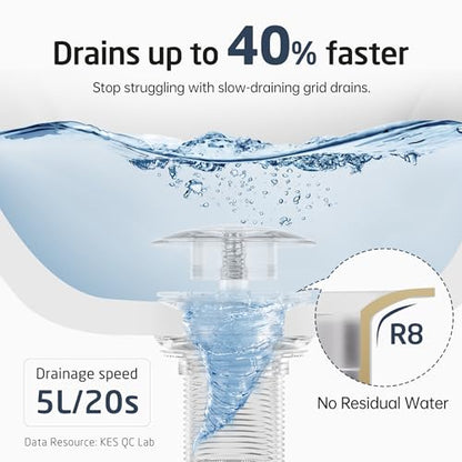 All Metal Pop Up Drain for Bathroom Sink, Bathroom Sink Drain Stopper with Basket, Vanity Sink Drain with Overflow Brushed Nickel Sink Stopper, 18/8 Stainlees & Brass, S20002A-BN - color: Brushed Nickel