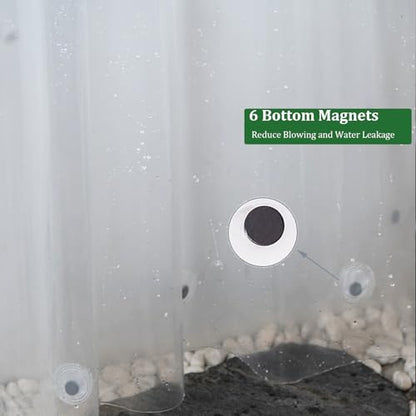 Stall Clear Shower Curtain Liner 54 x 72 inch, Plastic Weighted Shower Liner with 2 HeavyWeighted Magnets, Transparent, 100% Waterproof Narrow Shower Liner - color: 8g-clear, size: 54"W x 72"L (Pack of 1)