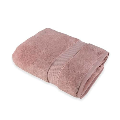 Maisonette Loft Egyptian Cotton Turkish Bath Towels, Soft, Absorbent, Ideal Quick Dry Large Luxury Bath Towel Set for Shower (30" x 58", 4 Pack), Pink (Dusty Rose) - color: Dusty Rose, style: Bath Towel Set of 4 - 30 x 58