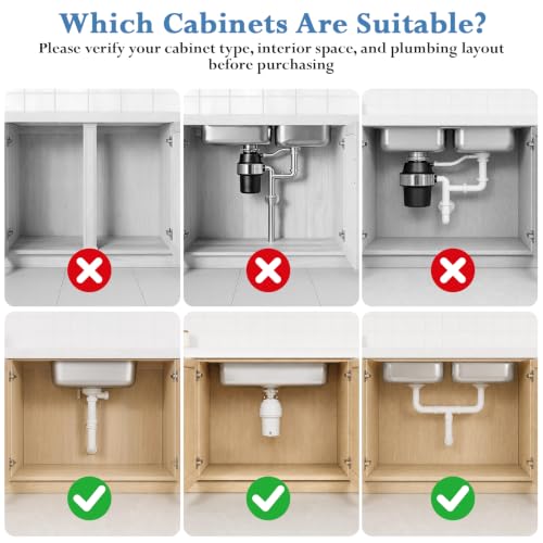 Aisslro Under Sink Organizer, 2 Tier Pull Out Cabinet Organizer, Expandable & Adjustable Slide Out Shelf 17.9''–29.5'', Under Sink Storage for Kitchen Bathroom Laundry Cabinet Storage, Black - size: Large