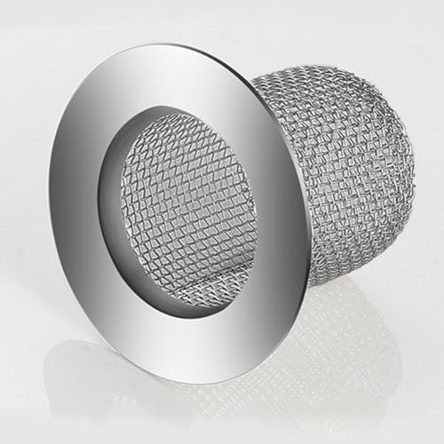 Shower Drain Hair Catcher, Shower Drain Basket, SS Mesh, Fits 2-Inch Holes | Easy to Clean SS Mesh Hair Trap, Reusable Anti-Clog Drain Strainer for Bathroom Sink, Drain & Tub, 2" Inner Dia Holes - size: Deep-1 Pcs